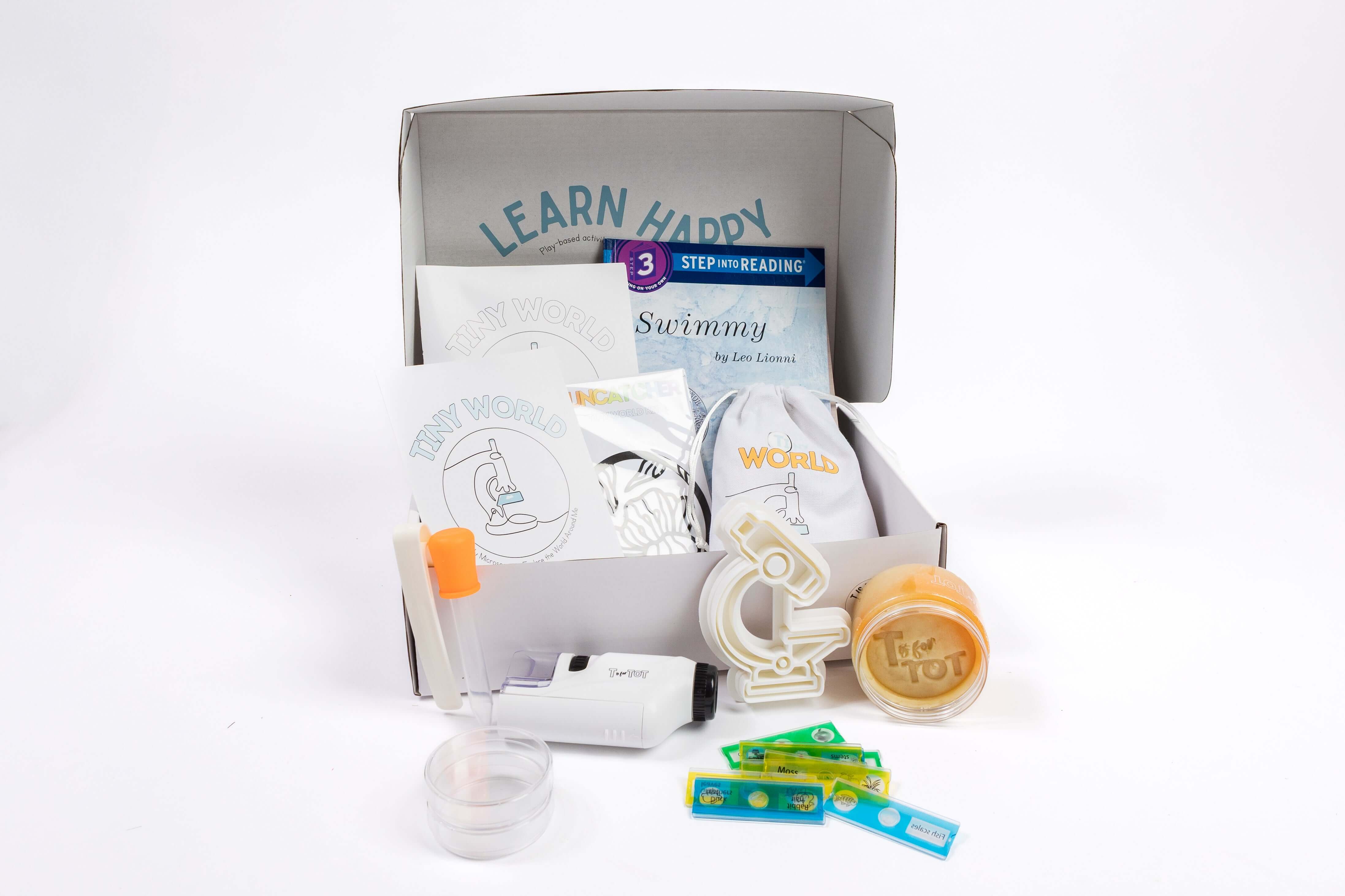 Tiny World Microscope Kit for preschool science exploration, ages 3–6